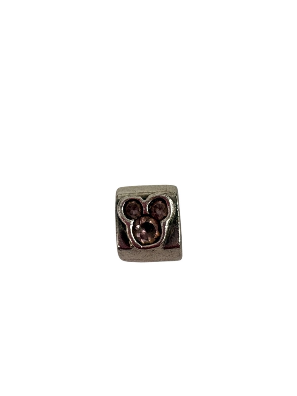 Pandora Silver-Tone Mickey Head Spacer Bead - Unbranded